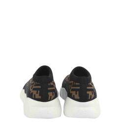 Fendi Brown/Black Tech Fabric Sneakers Size UK 6 EU 40