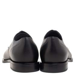 Fendi Black Leather Lace Up Oxfords Size 43