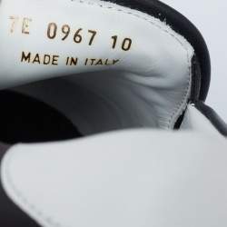 Fendi Black Leather Slip On Sneakers Size 44