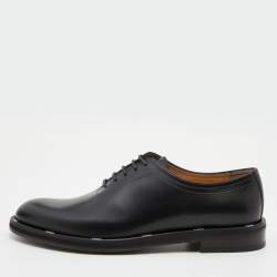 Fendi Black Leather Lace Up Oxford Size 42.5