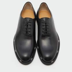 Fendi Black Leather Lace Up Oxford Size 42.5