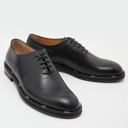 Fendi Black Leather Lace Up Oxford Size 42.5