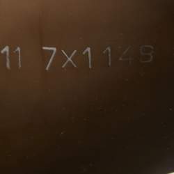 Pre Owned Fendi Brown/Black Zucca Rubber Slides Size 45