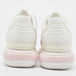 Fendi Multicolor Mesh and Leather Forever Fendi Low Top Sneakers Size 42 