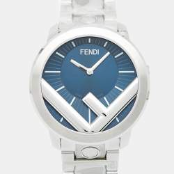 Fendi Blue Stainless Steel Runway F711013000 Men's Wristwatch 41 mm