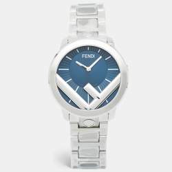 Fendi Blue Stainless Steel Runway F711013000 Men's Wristwatch 41 mm