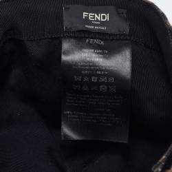 Fendi Brown/Black Monogram Canvas Baseball Cap 