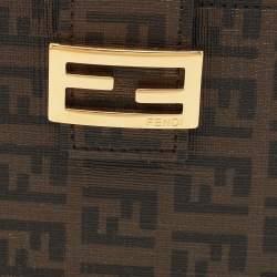 Pre Owned Fendi Tobacco Zucchino Coated Canvas Forever Agenda Cover