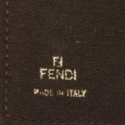 Pre Owned Fendi Tobacco Zucchino Coated Canvas Forever Agenda Cover