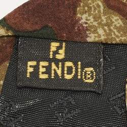مملوكة مسبقًا Fendi Vintage Print Silk Traditional Tie