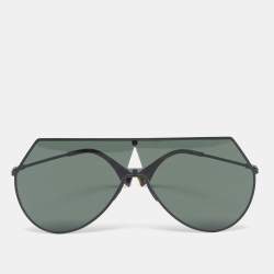 مملوكة مسبقًا Fendi Black FF0213/S Shield Sunglasses