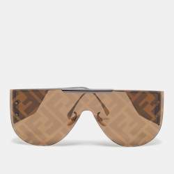 مملوكة مسبقًا Fendi Brown FF M0093/S Shield Sunglasses