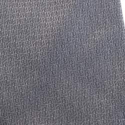 Fendi Grey Micro Logo Patterned Silk Tie