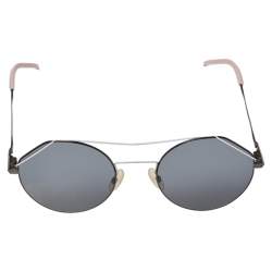 Pre Owned Fendi Black Tone & Pink/ Grey M0042/S Round Sunglasses