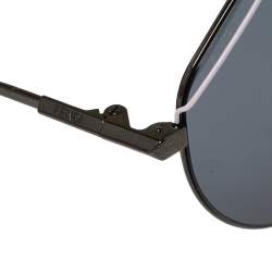 Pre Owned Fendi Black Tone & Pink/ Grey M0042/S Round Sunglasses