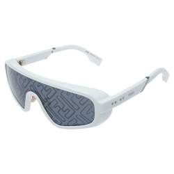 Pre Owned Fendi x Joshua Vides White/ Grey FF M0084/S Botanical Shield Sunglasses