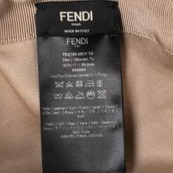 Fendi FF Camouflage Printed Synthetic & Leather Baseball Cap 