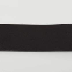 Fendi Black Leather FF Buckle Belt 90CM
