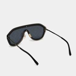 Fendi Black/Grey Monogram FF M0039/G/S Shield Sunglasses