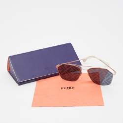 Fendi Black/White FF Eyeline Sunglasses