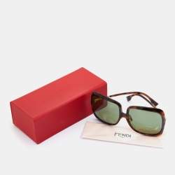 Fendi Brown Havana/Grey FF 0429/S Square Sunglasses