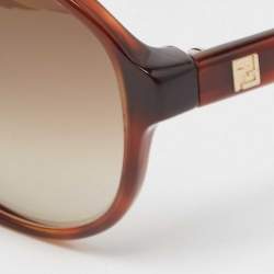 Fendi Brown Gradient FS5018ML Aviator Sunglasses