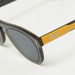 Fendi Black & Yellow/Blue FF M0092/S Wayfarer Sunglasses
