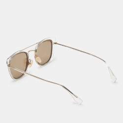 Fendi Gold Tone/Brown Mirrored M0060/S Oval Sunglasses