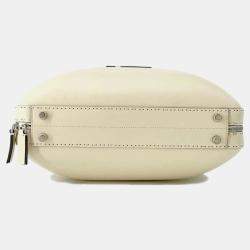 Fendi Ivory Leather Medium suitcase