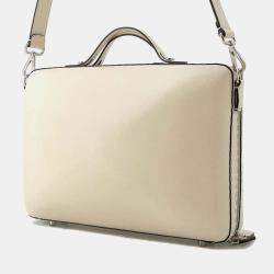 Fendi Ivory Leather Medium suitcase