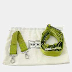 Fendi Light Green Nylon Leather Bucket Mini Crossbody Bag