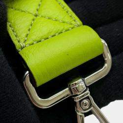 Fendi Light Green Nylon Leather Bucket Mini Crossbody Bag