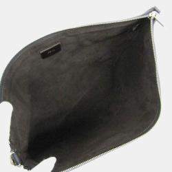 Fendi Dark Blue Leather After Roma Shoulder Bag 
