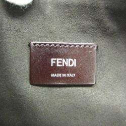 Fendi Dark Blue Leather After Roma Shoulder Bag 