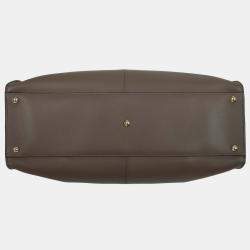 Fendi Brown Leather Large Peekaboo X-Lite Tote bag