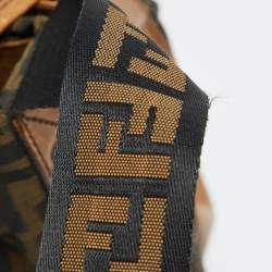 Fendi Tobacco Zucca Canvas and Leather Flap Messenger Bag