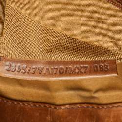 Fendi Tobacco Zucca Canvas and Leather Flap Messenger Bag