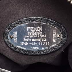 Fendi Black Selleria Leather Lui Briefcase