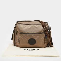 Fendi Beige Nylon FF Logo Changing Bag