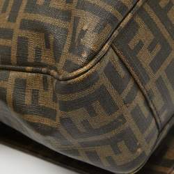 Fendi Tobacco Zucca Coated Canvas Messenger Bag