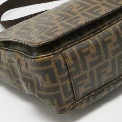 Fendi Tobacco Zucca Coated Canvas Messenger Bag