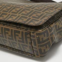Fendi Tobacco Zucca Coated Canvas Messenger Bag