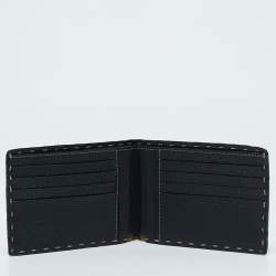 Fendi Black Selleria Leather Bifold Wallet