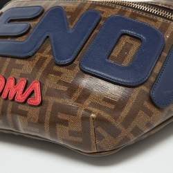 Fendi x Fila Brown Zucca Coated Canvas Mania Belt Bag