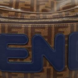 Fendi x Fila Brown Zucca Coated Canvas Mania Belt Bag