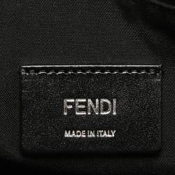 Fendi Black Leather Roma Flat Pouch