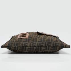 Fendi Brown/Tobacco Zucca Nylon Flat Messenger Bag