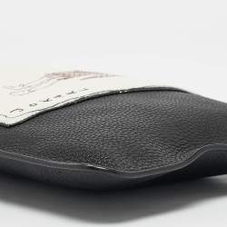 Fendi Black Leather Joker Slim Pouch