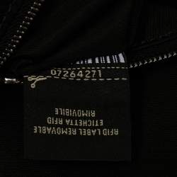 Fendi Black Econyl Baguette Messenger Bag