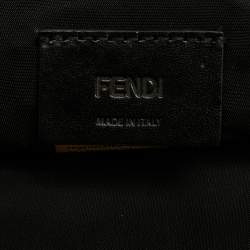 Fendi Black Econyl Baguette Messenger Bag